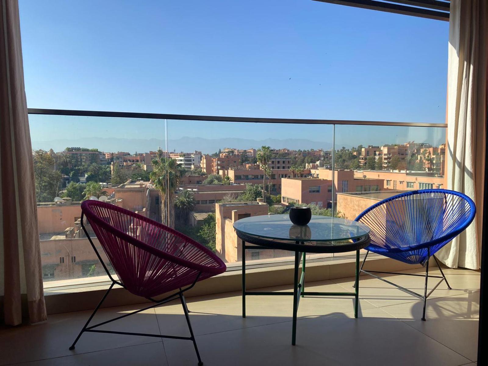 Luxueux Appart Hivernage Avec Vue Sur L"Atlas Marrakesh Exterior foto